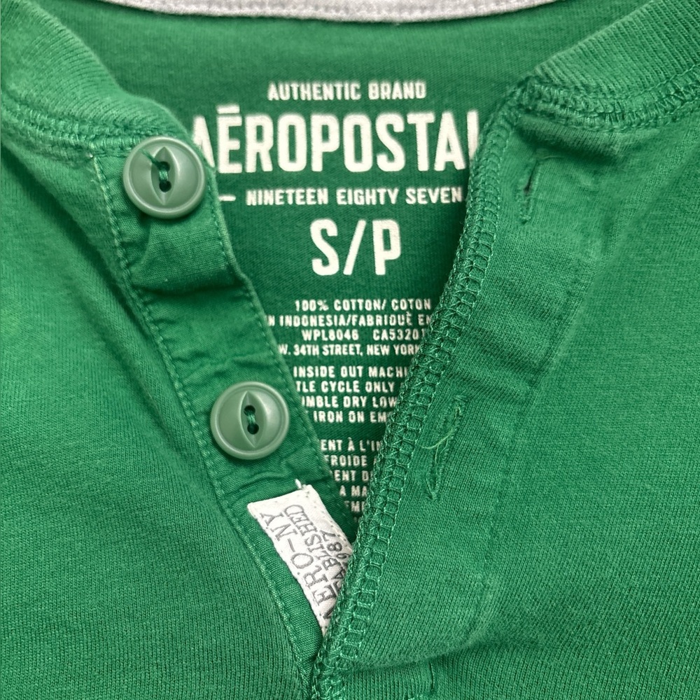 Aeropostale 87, Long Sleeve Cotton Tee, Size S/P, 100% Cotton, Like New